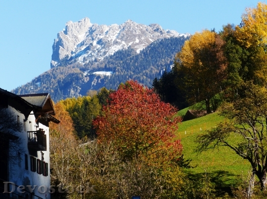 Devostock Geisler Acute Dolomites Autumn