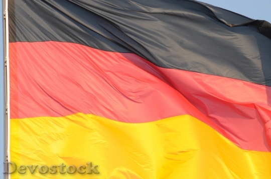 Devostock Germany Flag Black Red 3