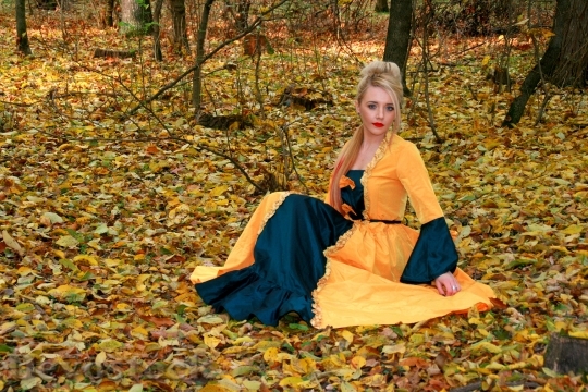 Devostock Girl Princess Dress Autumn 1