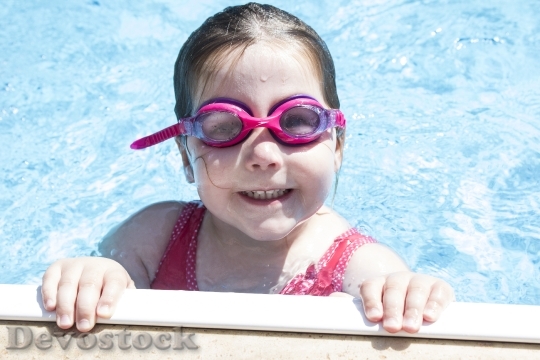 Devostock Girl Swimming Goggles Summer