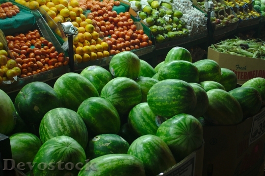 Devostock Greengrocer Produce Fresh Market