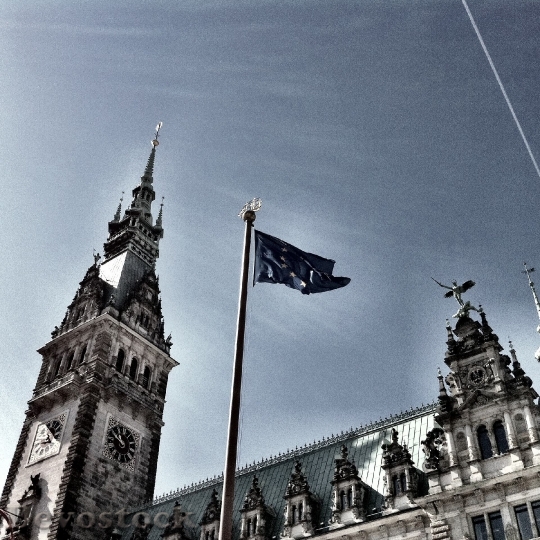 Devostock Hamburg Europe Flag Symbols