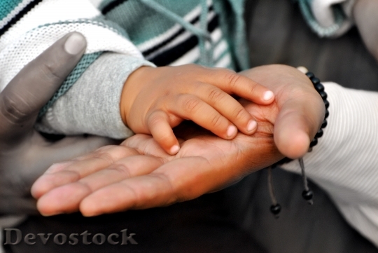 Devostock Hands Hand Care Father