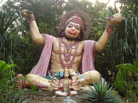 Devostock Hanuman Hindu God India