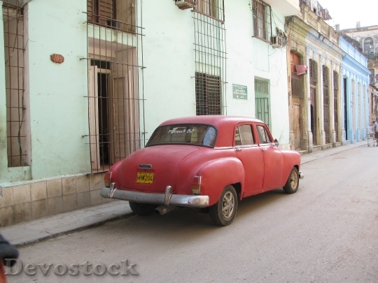 Devostock Havana Cuba Old Car