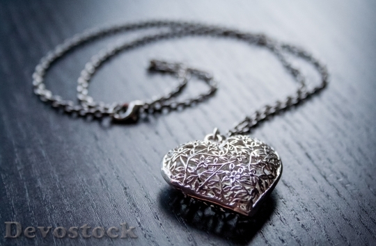 Devostock Heart Love Jewellery Silver 0