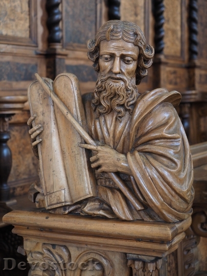 Devostock Holy Preacher Holzfigur Fig