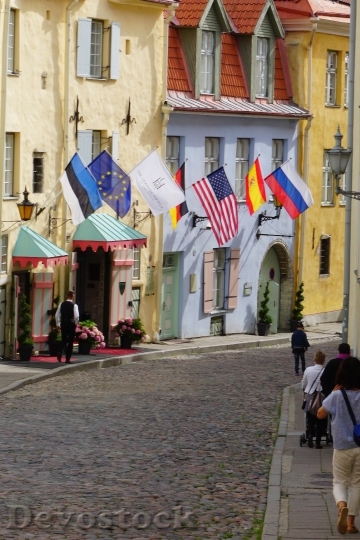 Devostock Hotel Flags Medieval Europe