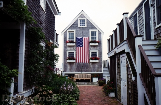 Devostock House Flag American America