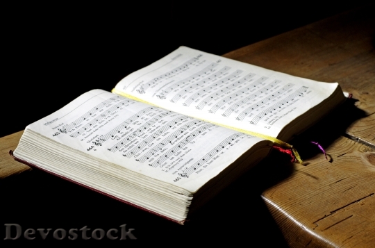 Devostock Hymnal Book Sing Music