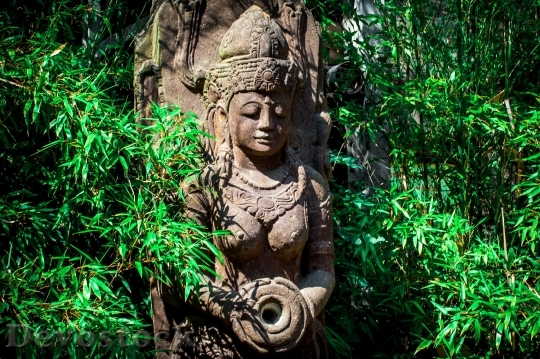 Devostock India Statue Goddess Stone