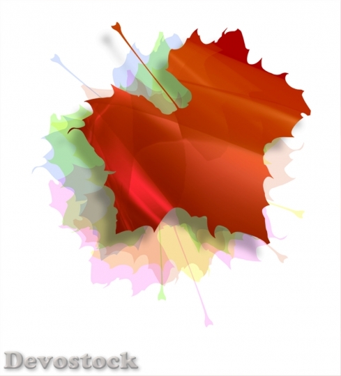 Devostock Isolated Autumn Leaves Illustration