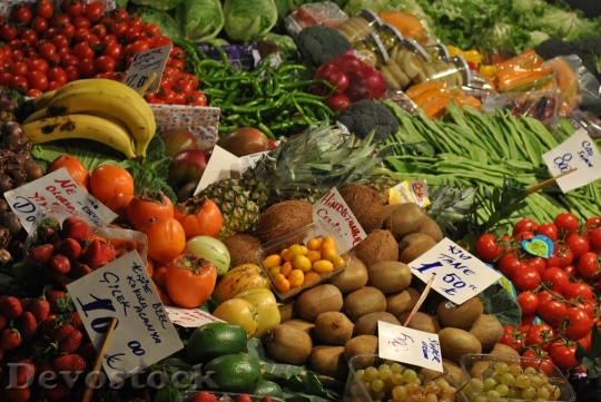Devostock Istanbul Market Vegetables Fruit
