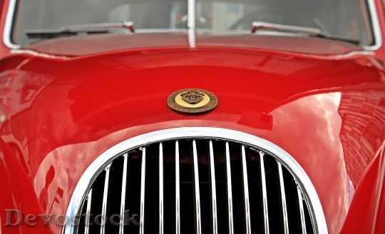 Devostock Jaguar Oldtimer Red Auto 0