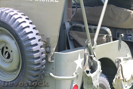 Devostock Jeep Military Army War