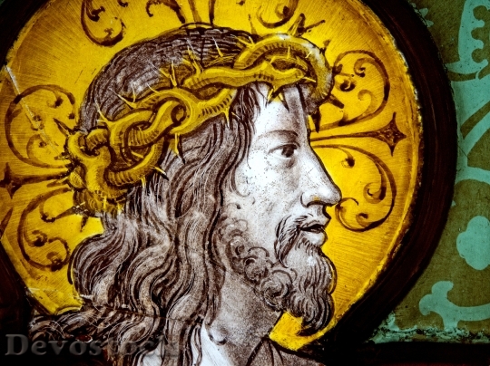 Devostock Jesus Christ Stained Glass