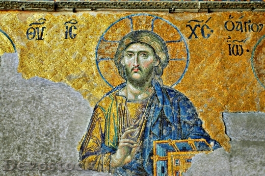 Devostock Jesus Istanbul Hagia Sophia