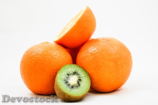 Devostock Kiwi Oranges Fruit Vitamins