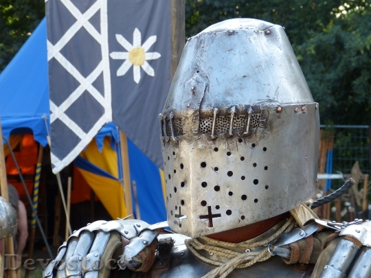 Devostock Knight Helm Mask Protection