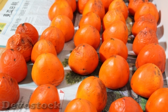 Devostock Korea Persimmon Fruit Harvest