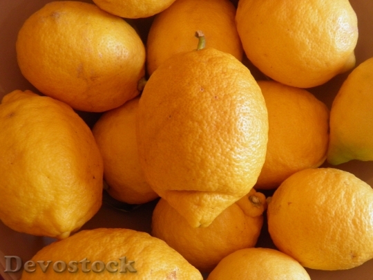 Devostock Lemon Fruit Yellow Fresh