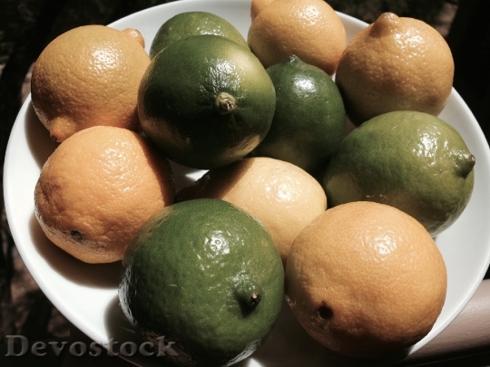 Devostock Lemon Lime Citrus Fruit