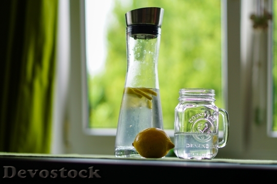 Devostock Lemon Water Refreshment Fruit
