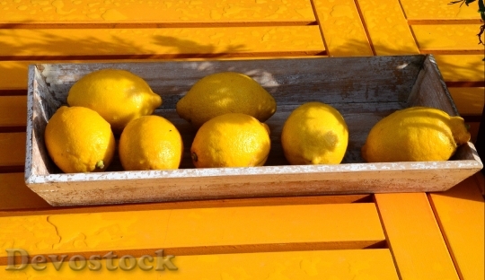 Devostock Lemons Colorful Fruit Holiday
