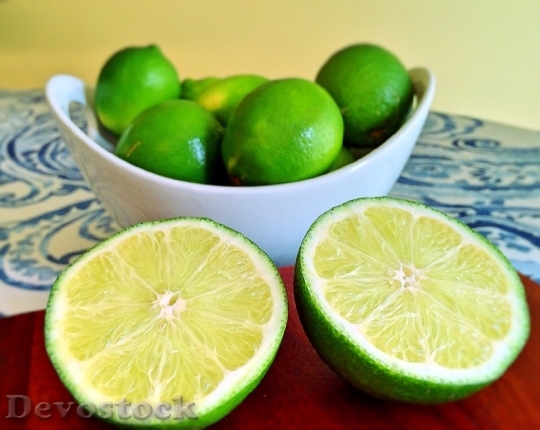 Devostock Limes Fruit Green Fresh