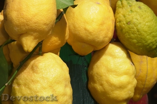 Devostock Limone Fruit Citrus Fruits