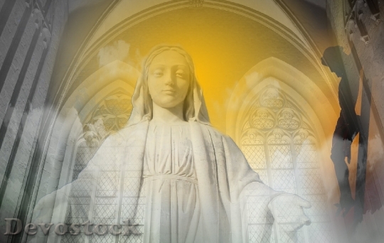 Devostock Madonna Mother God Sculpture