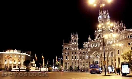 Devostock Madrid Spain Night City