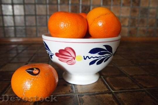 Devostock Mandarin Dish Fruit Ceramics