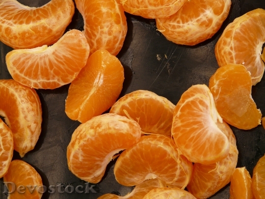 Devostock Mandarin Mandarinenschnitz Fruit 5754