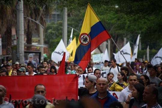 Devostock March Protest Society Medellin