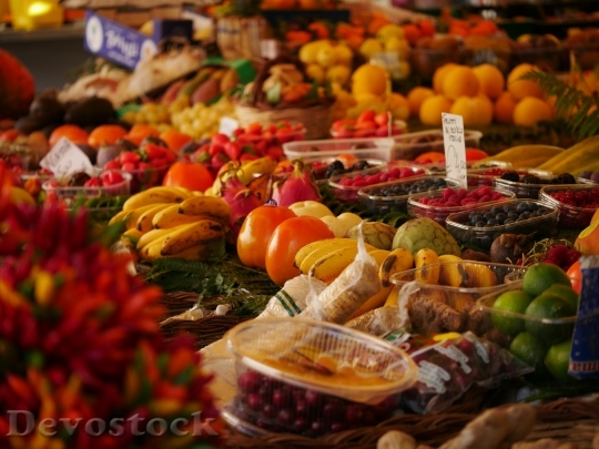 Devostock Market Fruit Red Food
