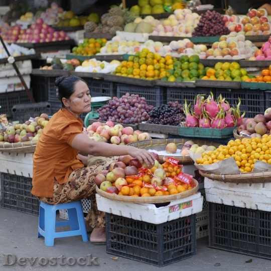 Devostock Market Myanmar Fruits Market