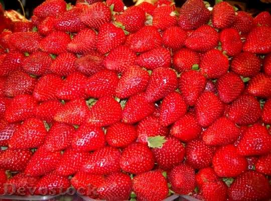 Devostock Market Strawberries Taste Healthy