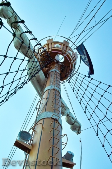 Devostock Mast Pirate Ship Pirate
