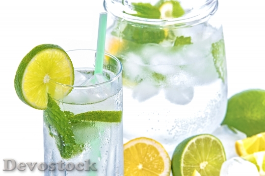 Devostock Mineral Water Lime Ice
