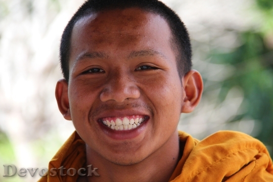 Devostock Monk Asia Thailand Buddhism