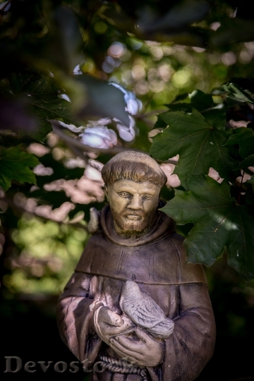 Devostock Monk Garden Statuary Statue