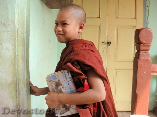 Devostock Monk Myanmar Religion Buddhism 17