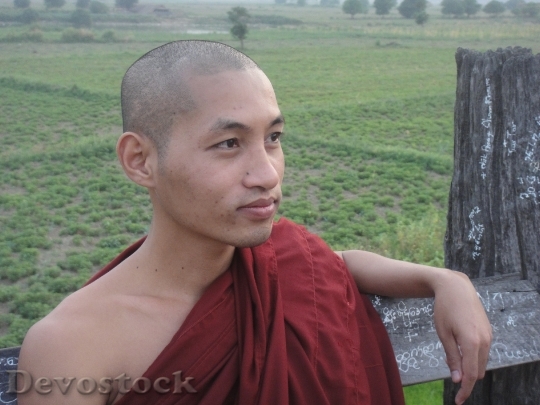 Devostock Monk Myanmar Religion Buddhism 9