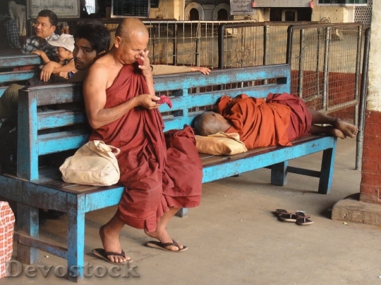Devostock Monk Religion Buddhism Faithful