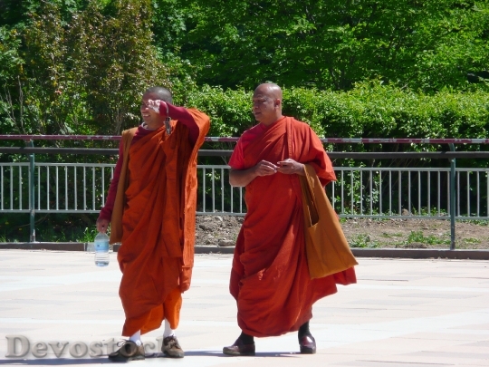 Devostock Monks Buddhist Person Human