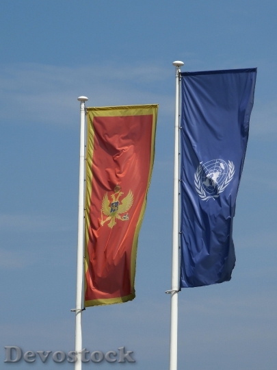 Devostock Montenegro Balkan Flag Adler