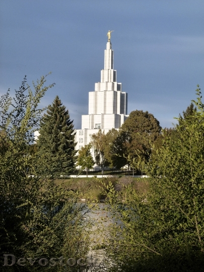 Devostock Mormon Temple Building Idaho