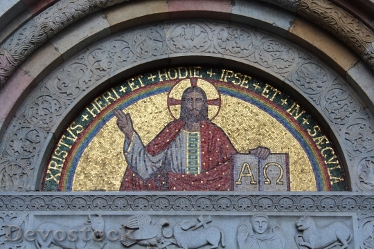 Devostock Mosaic Jesus Christ Religion