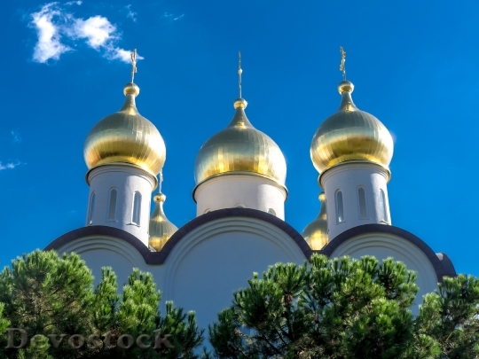 Devostock Moscow Church Orthodox Gold 3